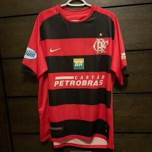 Nike Red and Black Athletic Shirt